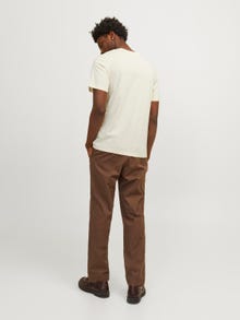 Jack & Jones Trükitud Ümmargune kaelus T-särk -Buttercream - 12255388