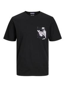 Jack & Jones Tryck T-shirt -Black - 12255388