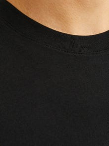 Jack & Jones Nyomott mintás Környak Trikó -Black - 12255388