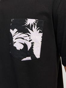 Jack & Jones Printed Crew neck T-shirt -Black - 12255388