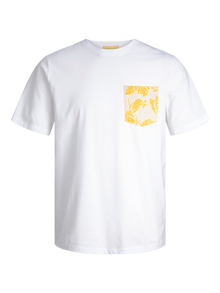Jack & Jones Gedrukt Ronde hals T-shirt -Bright White - 12255388