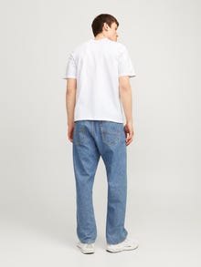 Jack & Jones Potištěný Kruhový výstřih Tričko -Bright White - 12255388