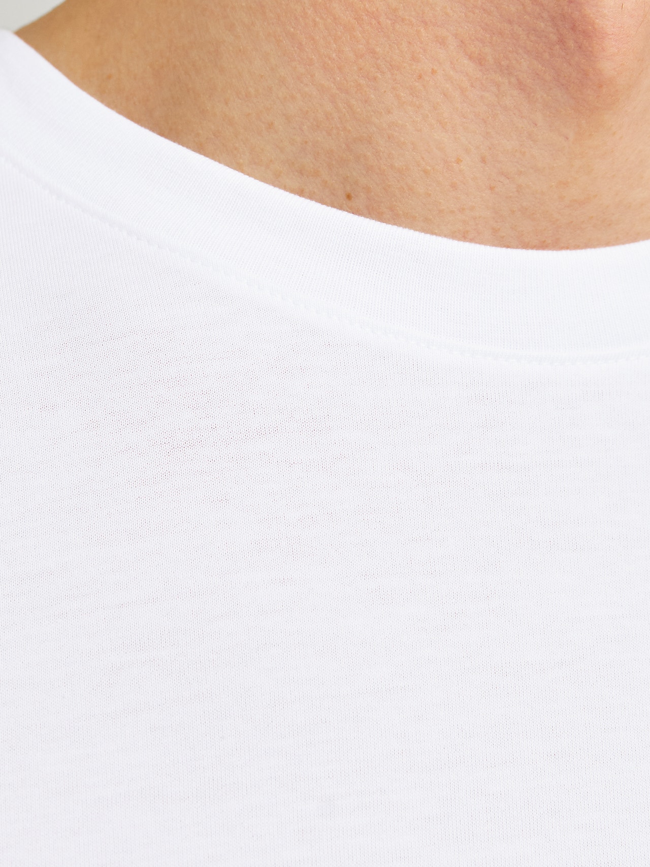 Jack & Jones Printed Crew neck T-shirt -Bright White - 12255388