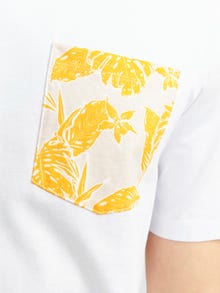 Jack & Jones Printet Crew neck T-shirt -Bright White - 12255388