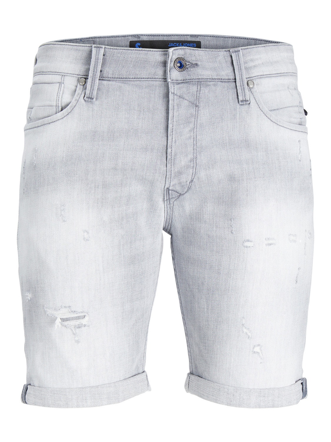 Jack & Jones Slim Fit Denim shorts -Grey Denim - 12255395