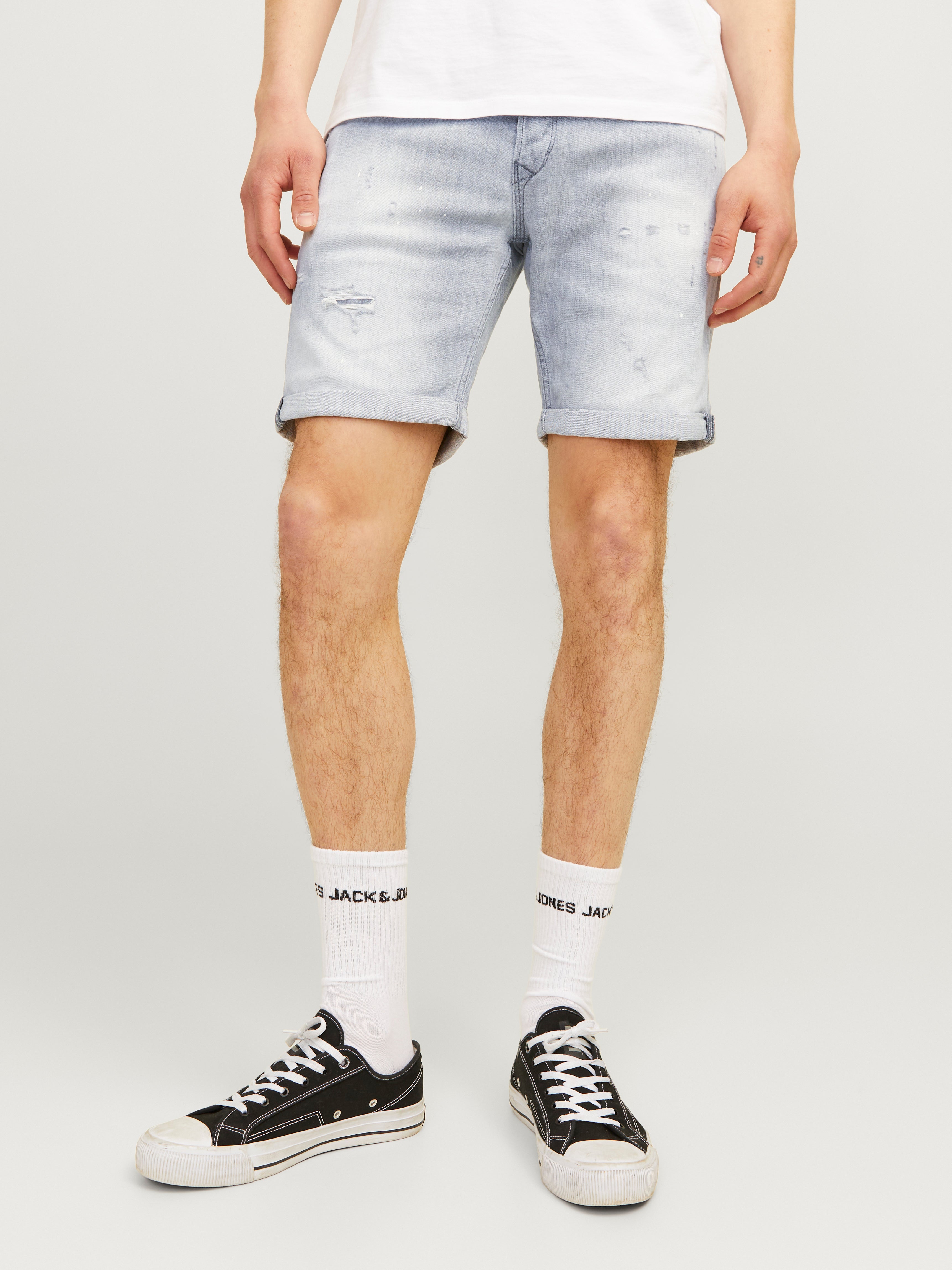 Slim Fit Jeans-shorts