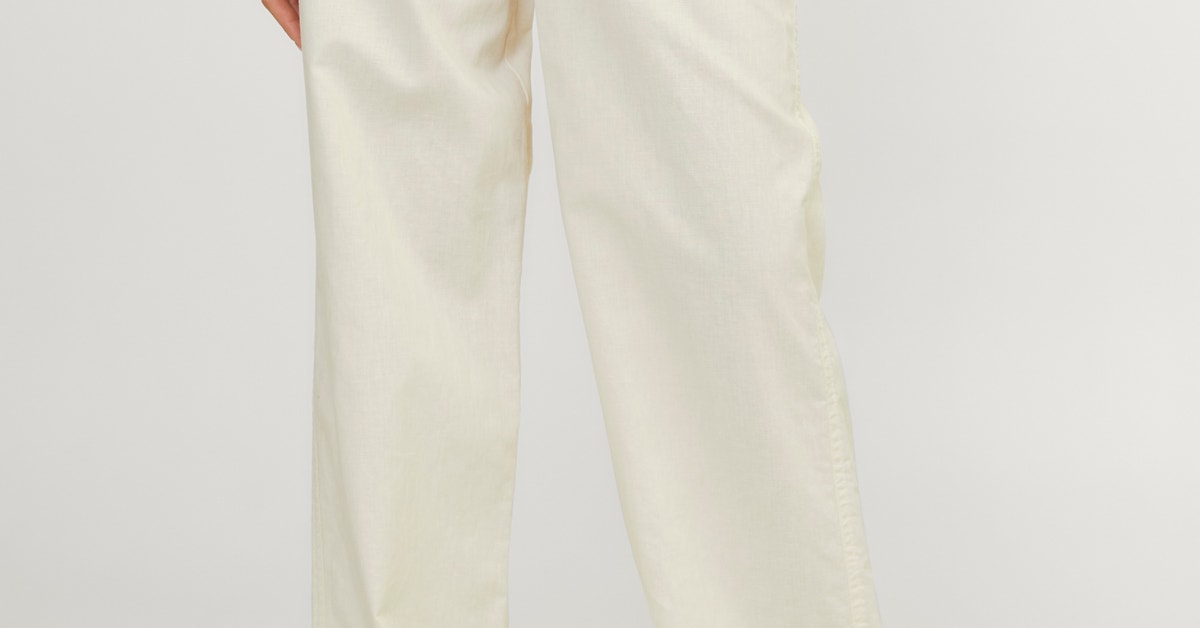JJXX linen blend pants in beige