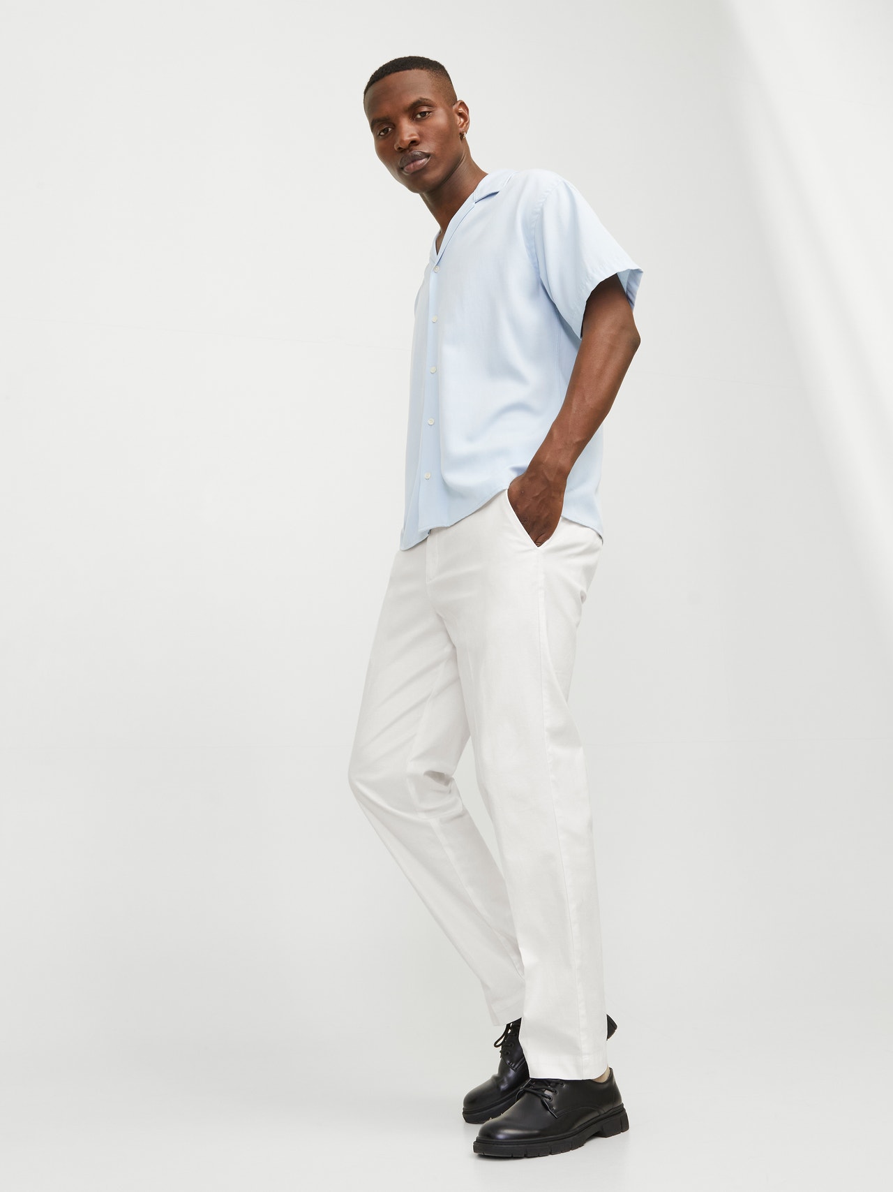 Jack & Jones Relaxed Fit Chino Hose -Bright White - 12255441