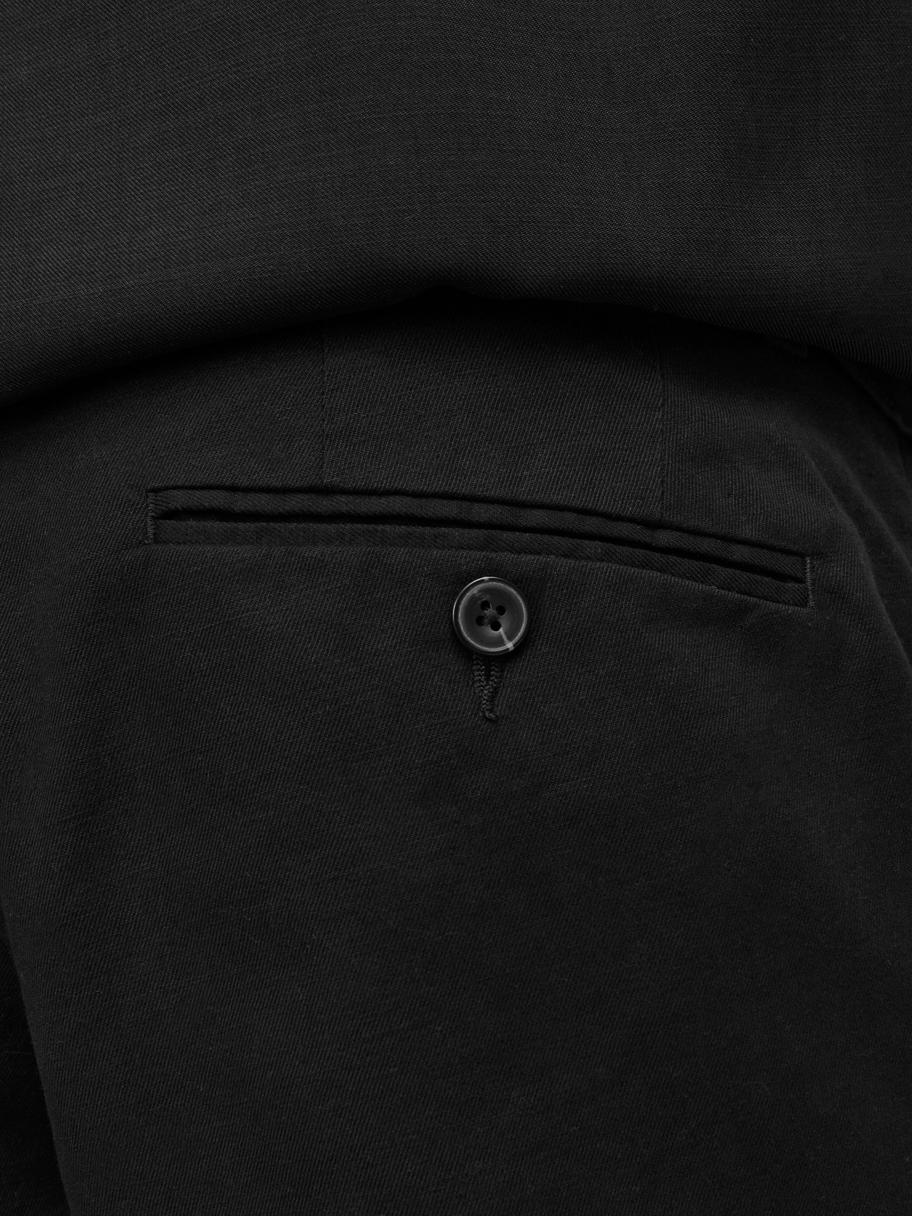 Jack & Jones Relaxed Fit Puuvillased püksid -Black - 12255441