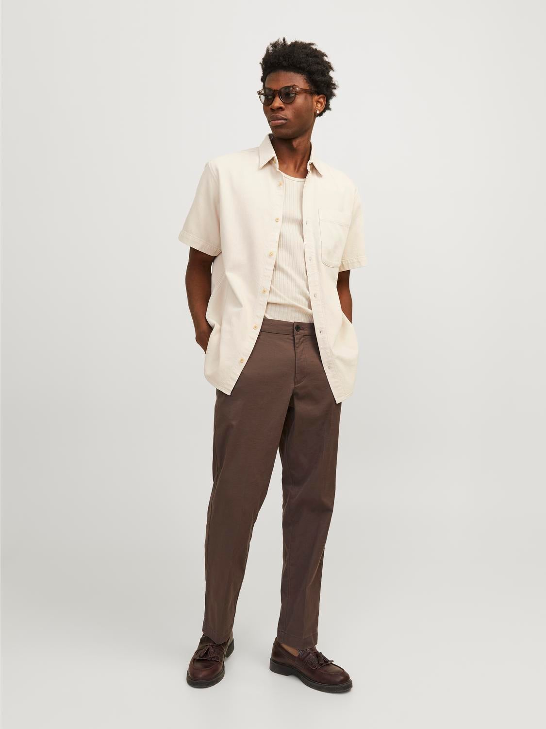 Relaxed Fit Chino pants Dark Brown Jack Jones