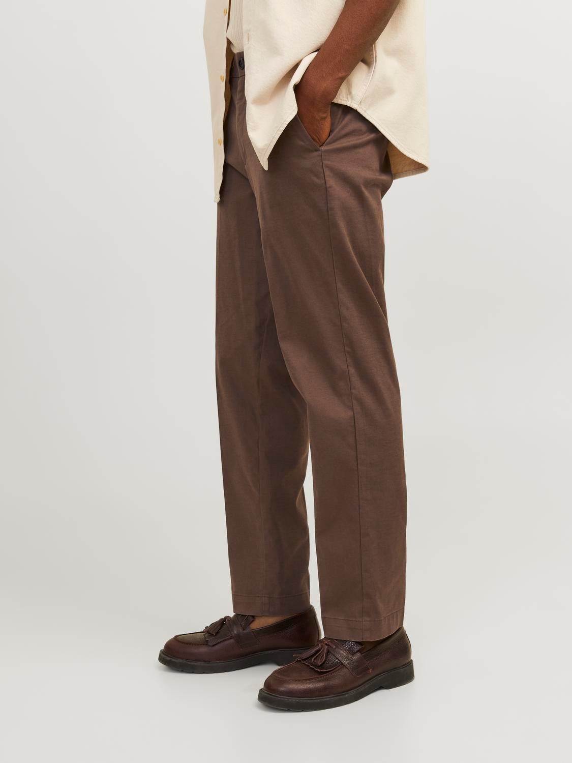 Relaxed Fit Chino pants | Dark Brown | Jack & Jones® Relaxed Fit Chino pants | Dark Brown | Jack & Jones®