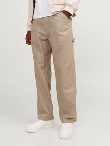 Jack & Jones Loose Fit 5 Pocket trousers -Crockery - 12255446