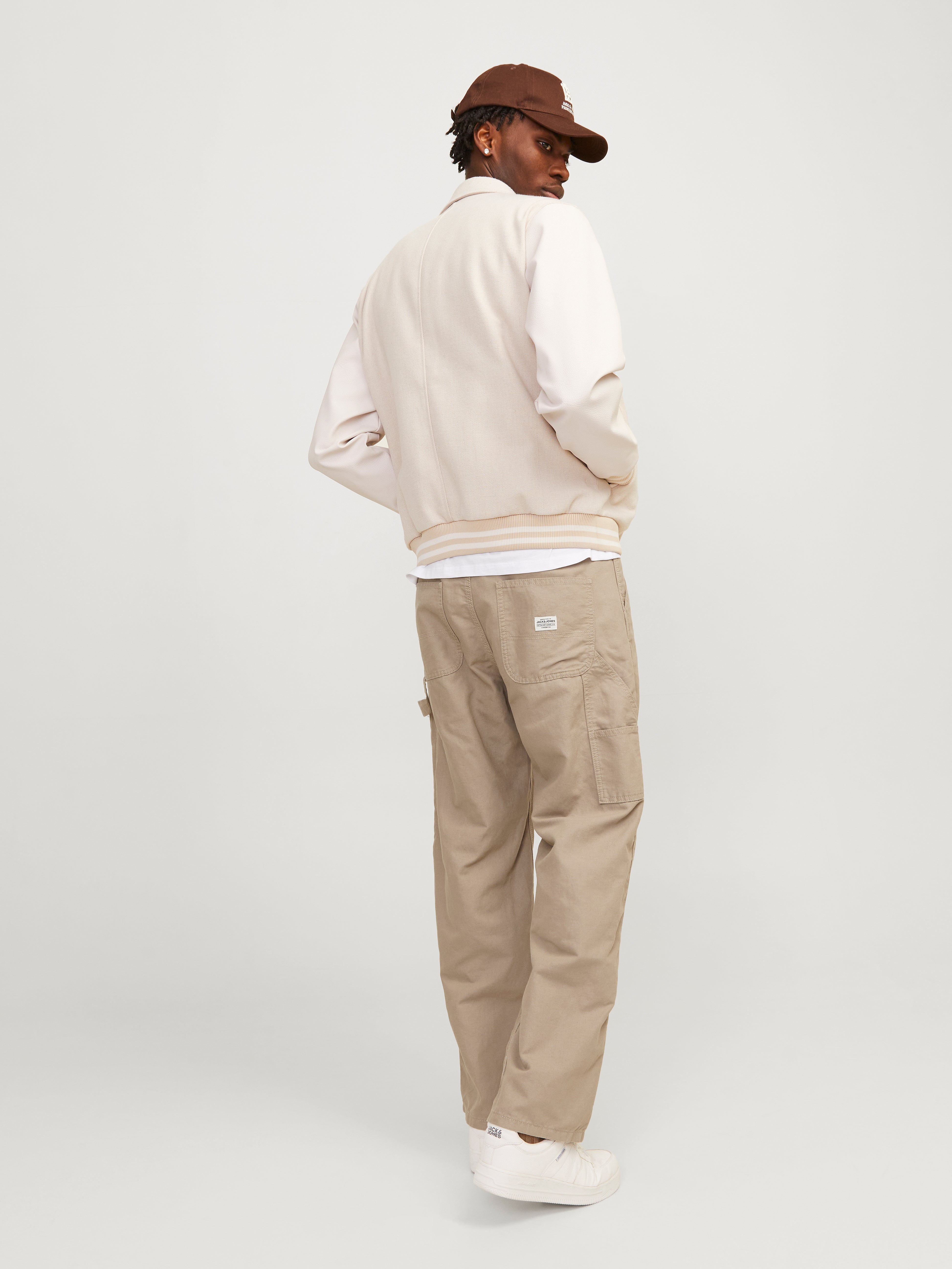 Jack & Jones Loose Fit 5 Pocket trousers -Crockery - 12255446