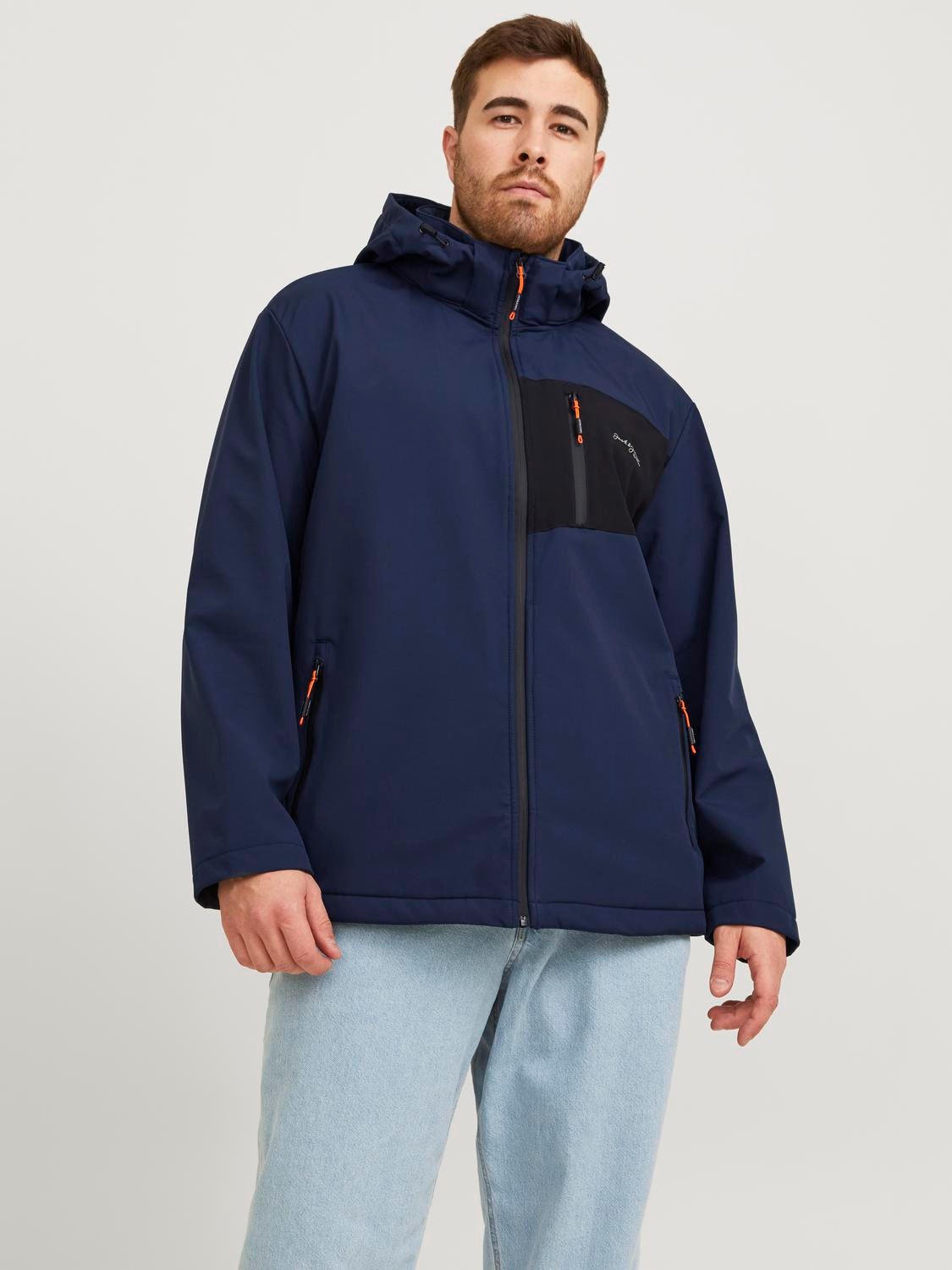 Jack & Jones Plus Size Softshell jacket -Navy Blazer - 12255451