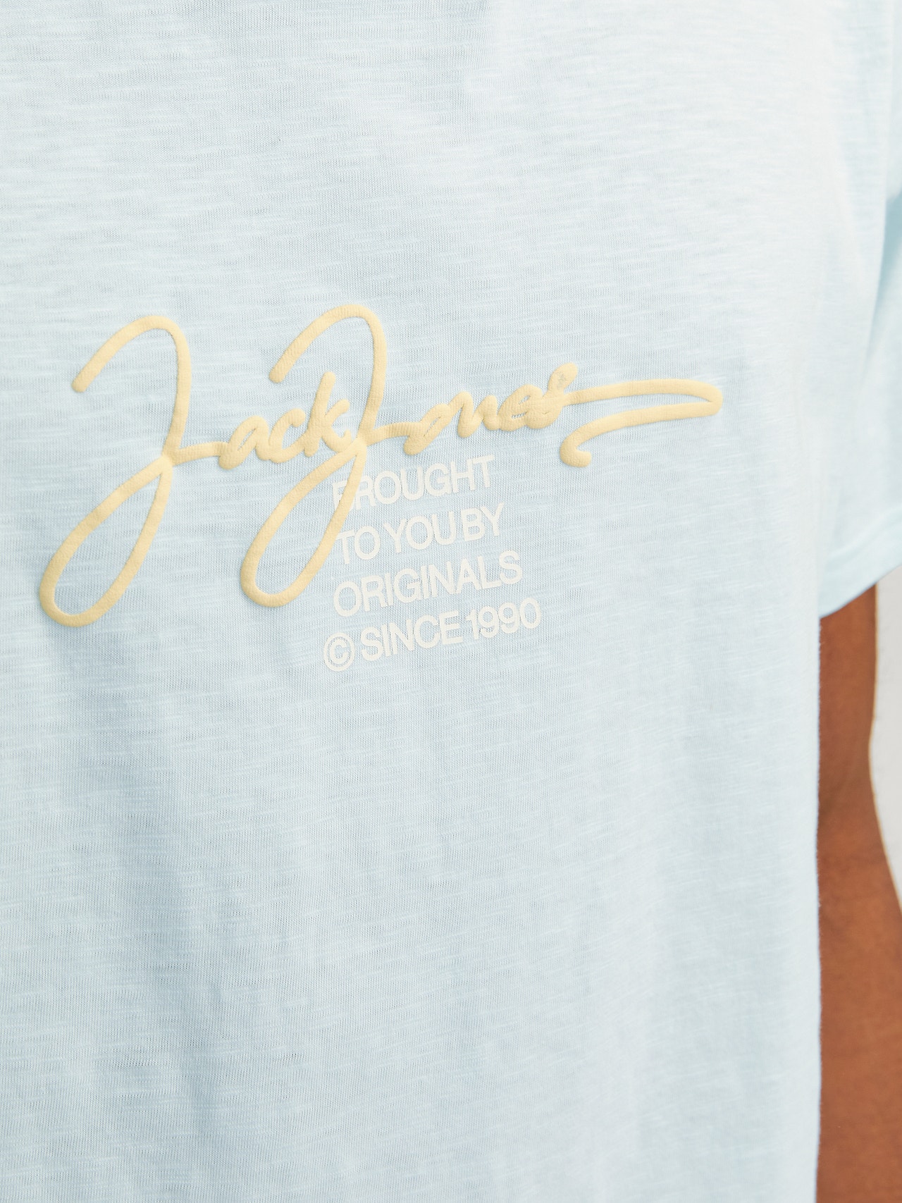 Jack & Jones Nadruk Okrągły dekolt T-shirt -Skylight - 12255452