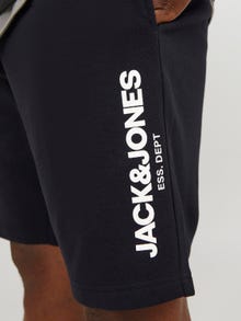 Jack & Jones Plus Size Regular Fit Prakaito šortai -Black - 12255497