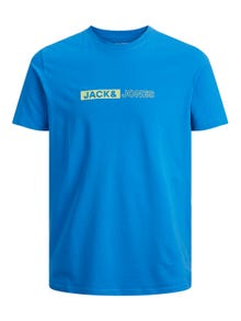 Jack & Jones Printed T-shirt For boys -French Blue - 12255503