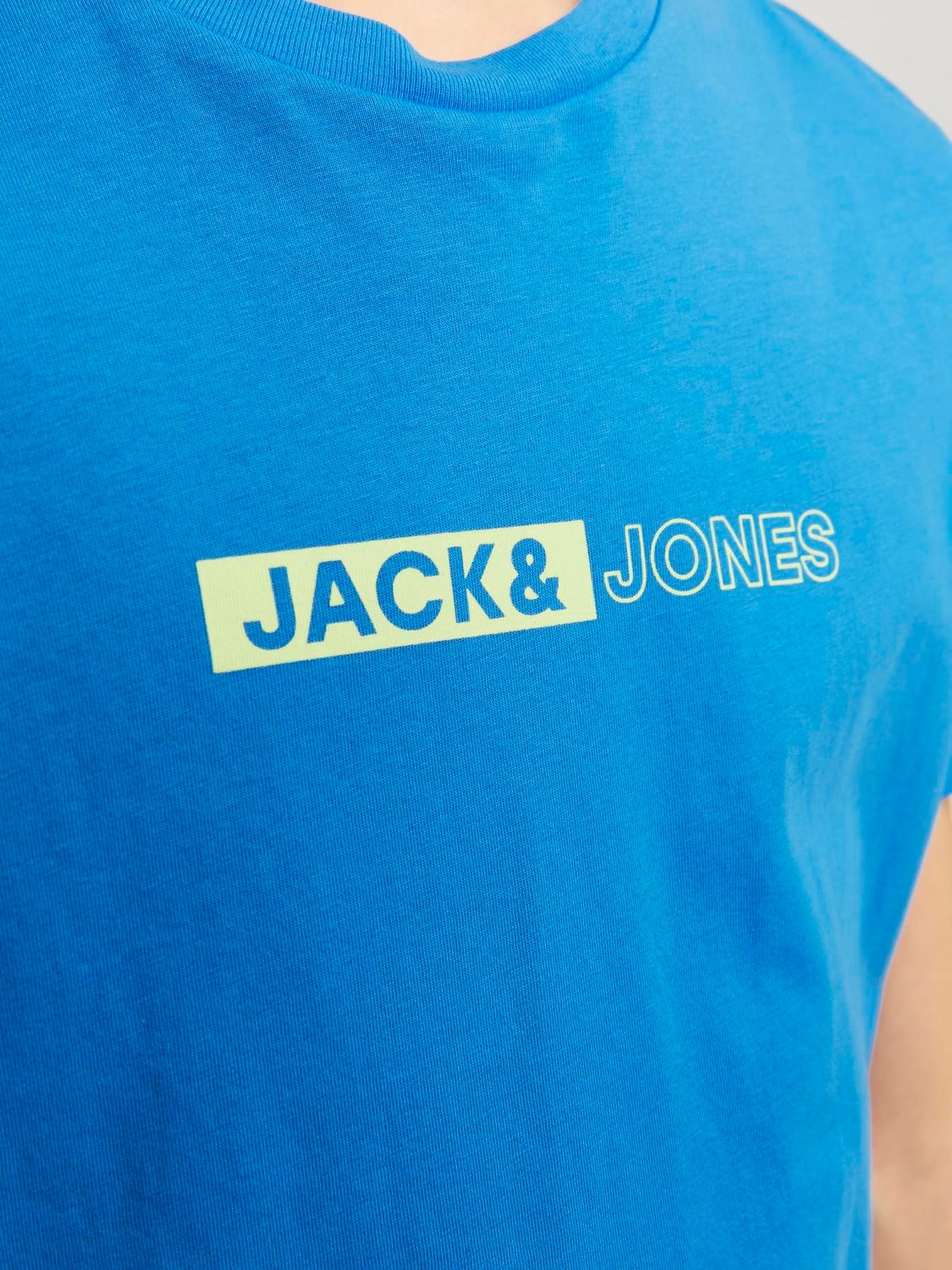 Jack & Jones Trükitud T-särk Junior -French Blue - 12255503