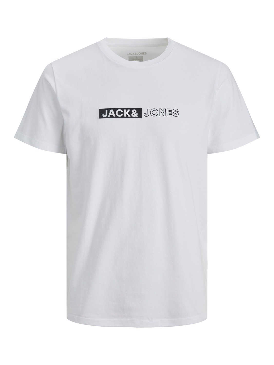 Jack & Jones Nadruk T-shirt Dla chłopców -White - 12255503