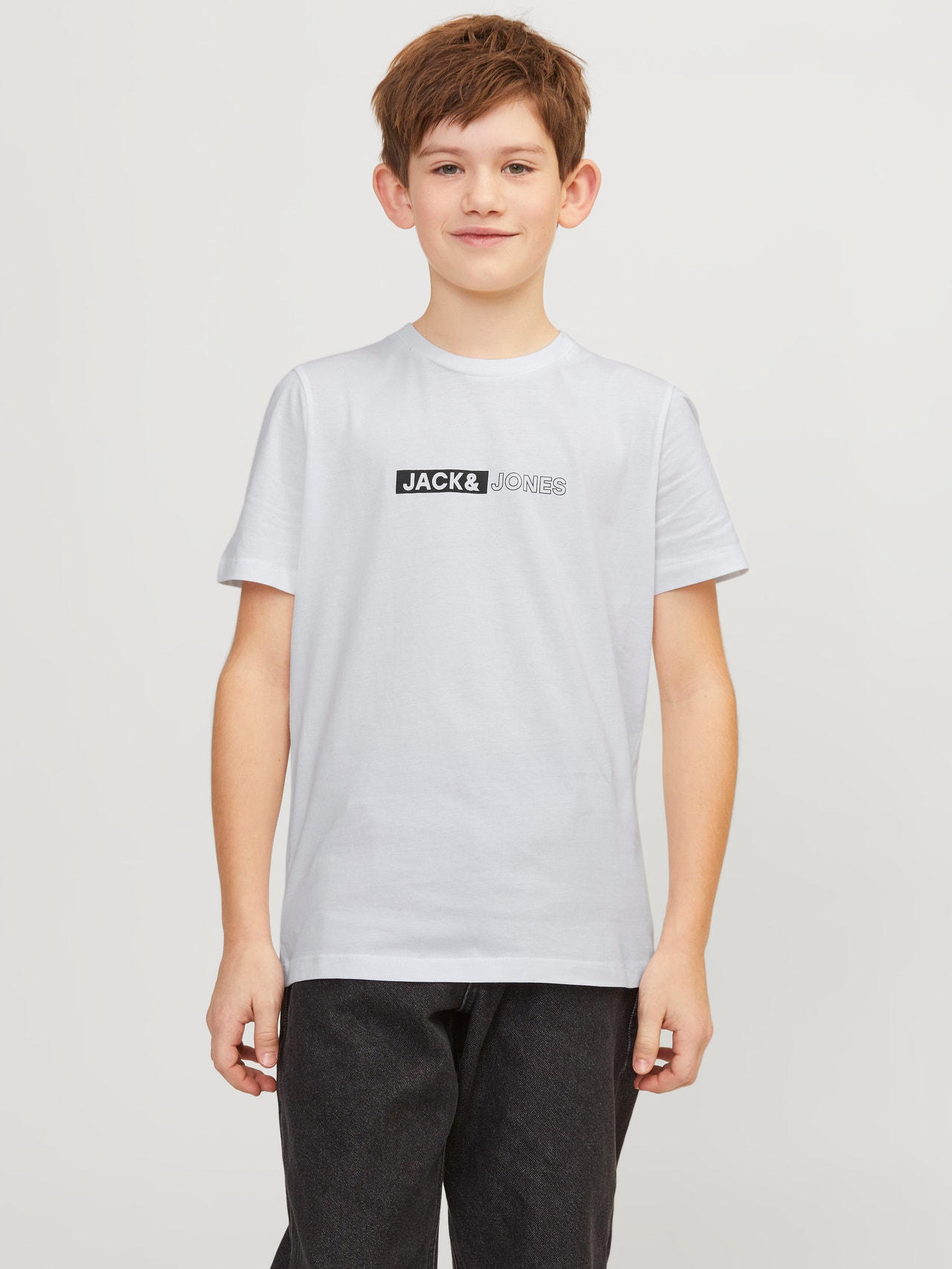 Jack & Jones Camiseta Estampado Para chicos -White - 12255503