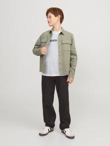 Jack & Jones Nyomott mintás Trikó Ifjúsági -White - 12255503