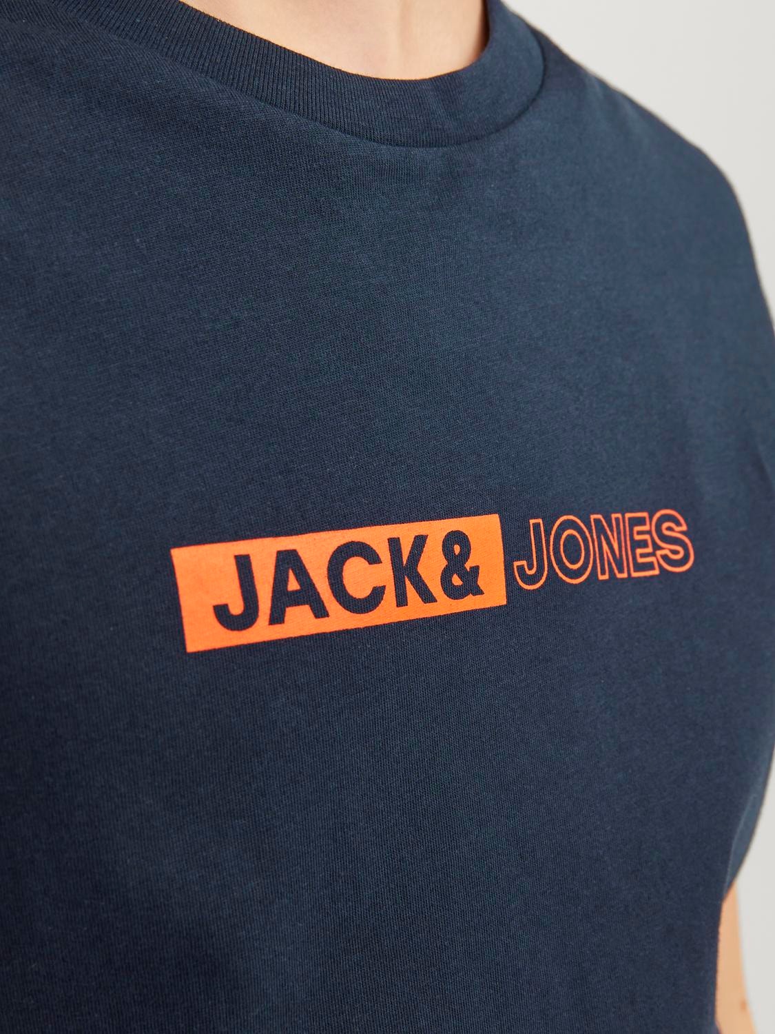 Jack & Jones Printet T-shirt Til drenge -Sky Captain - 12255503