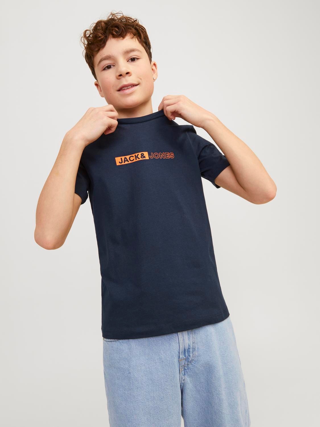 Jack & Jones Gedrukt T-shirt Voor jongens -Sky Captain - 12255503