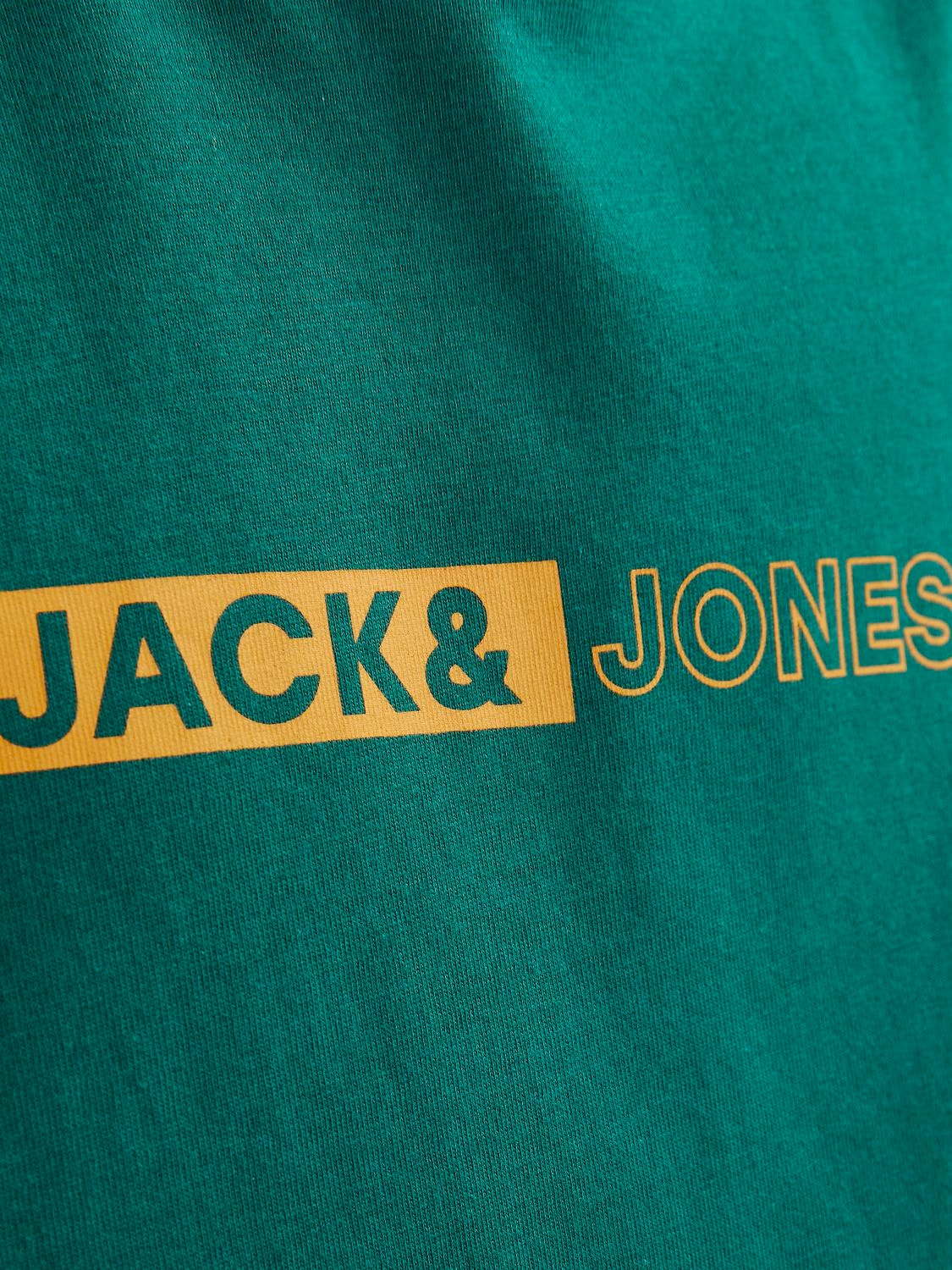 Jack & Jones Printed T-shirt For boys -Storm - 12255503