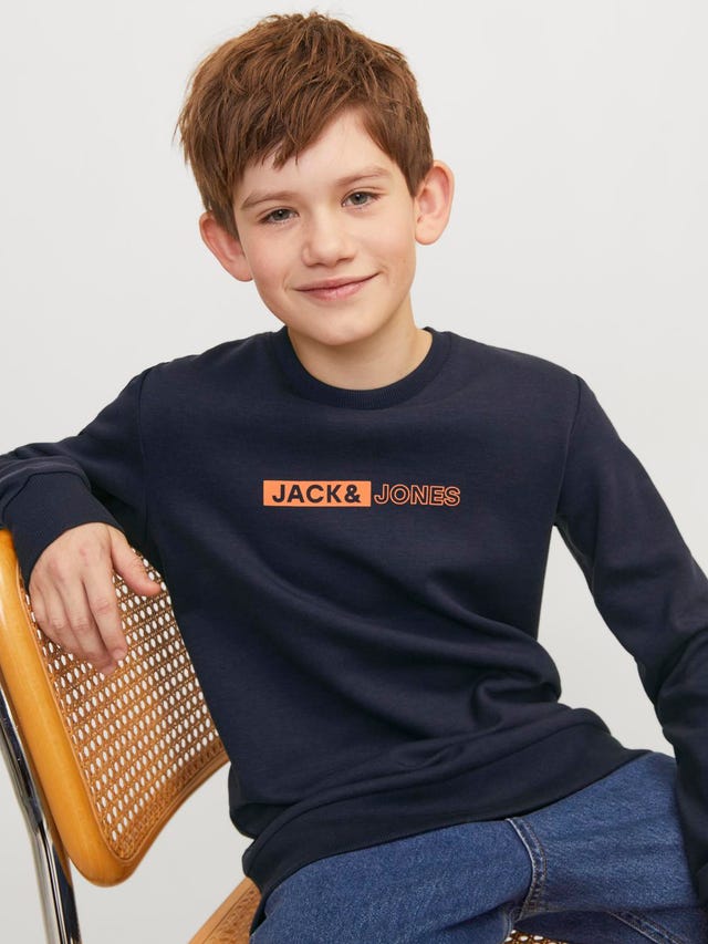 Jack & Jones Tryck Crewneck tröja För pojkar - 12255504
