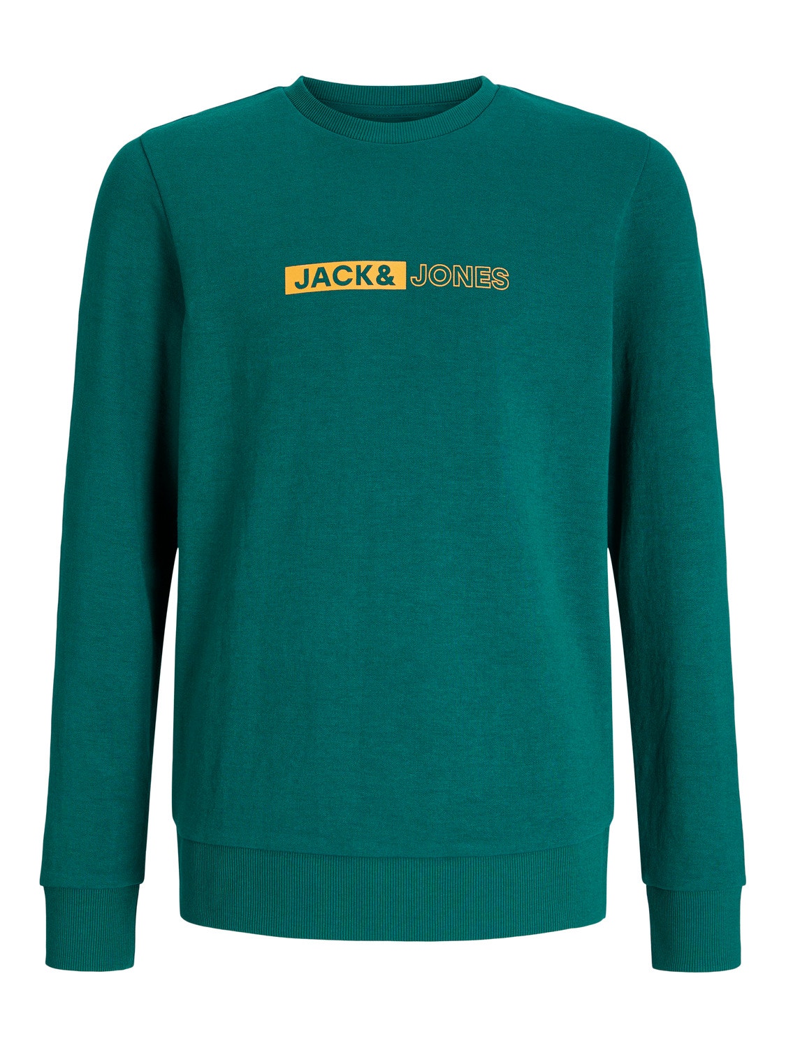 Jack & Jones Tryck Crewneck tröja För pojkar -Storm - 12255504