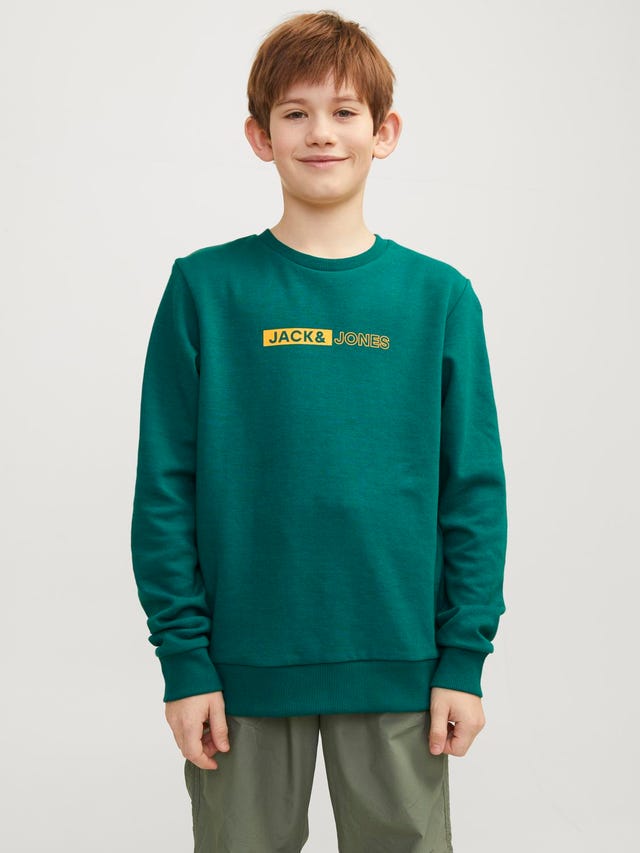 Jack & Jones Gedrukt Sweatshirt met ronde hals Voor jongens - 12255504