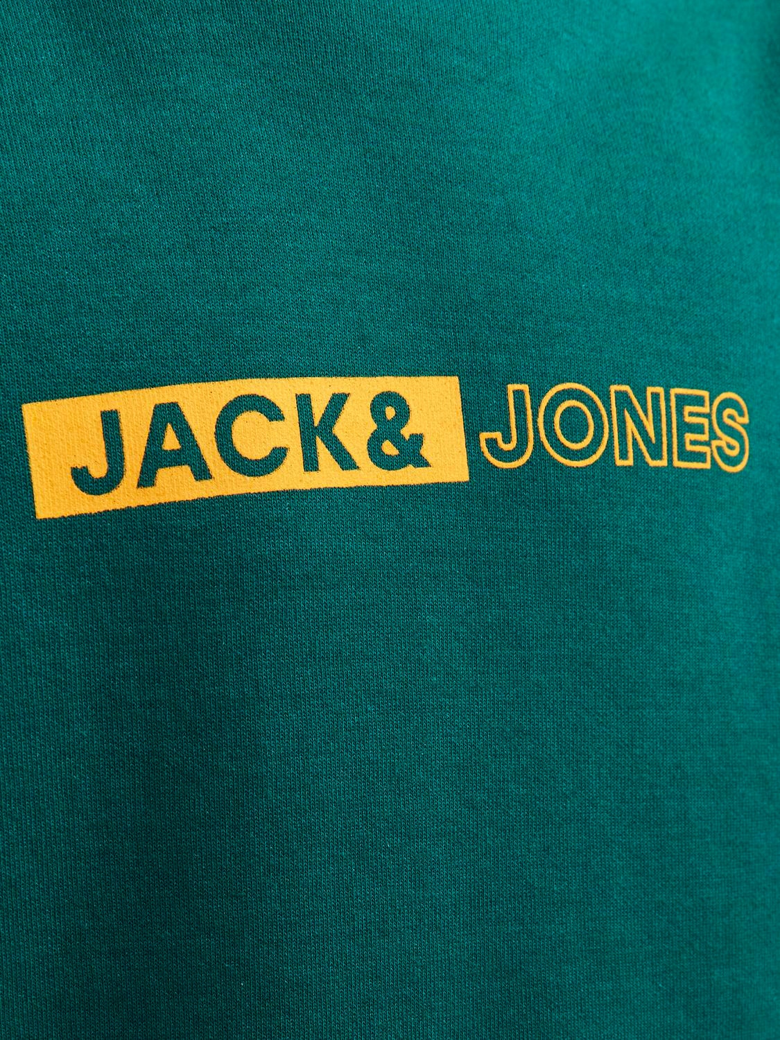 Jack & Jones Printet Sweatshirt med rund hals Til drenge -Storm - 12255504