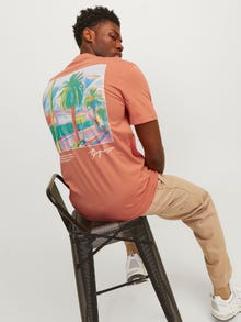 Jack & Jones Gedruckt Rundhals T-shirt -Canyon Sunset - 12255525