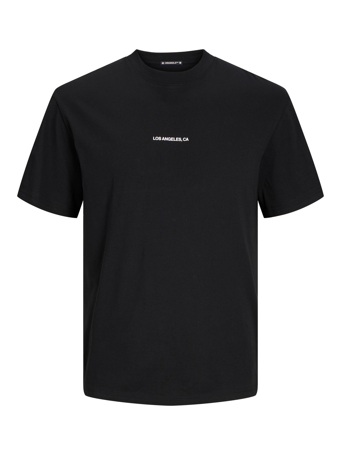 Jack & Jones Printed Crew Neck T-shirt -Black - 12255525