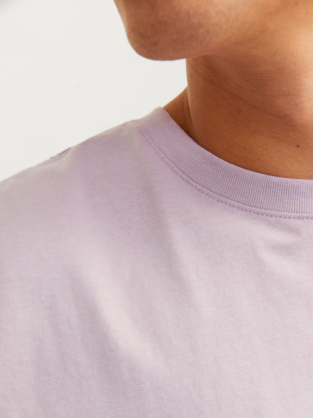Jack & Jones T-shirt Estampar Decote Redondo -Lavender Frost - 12255569