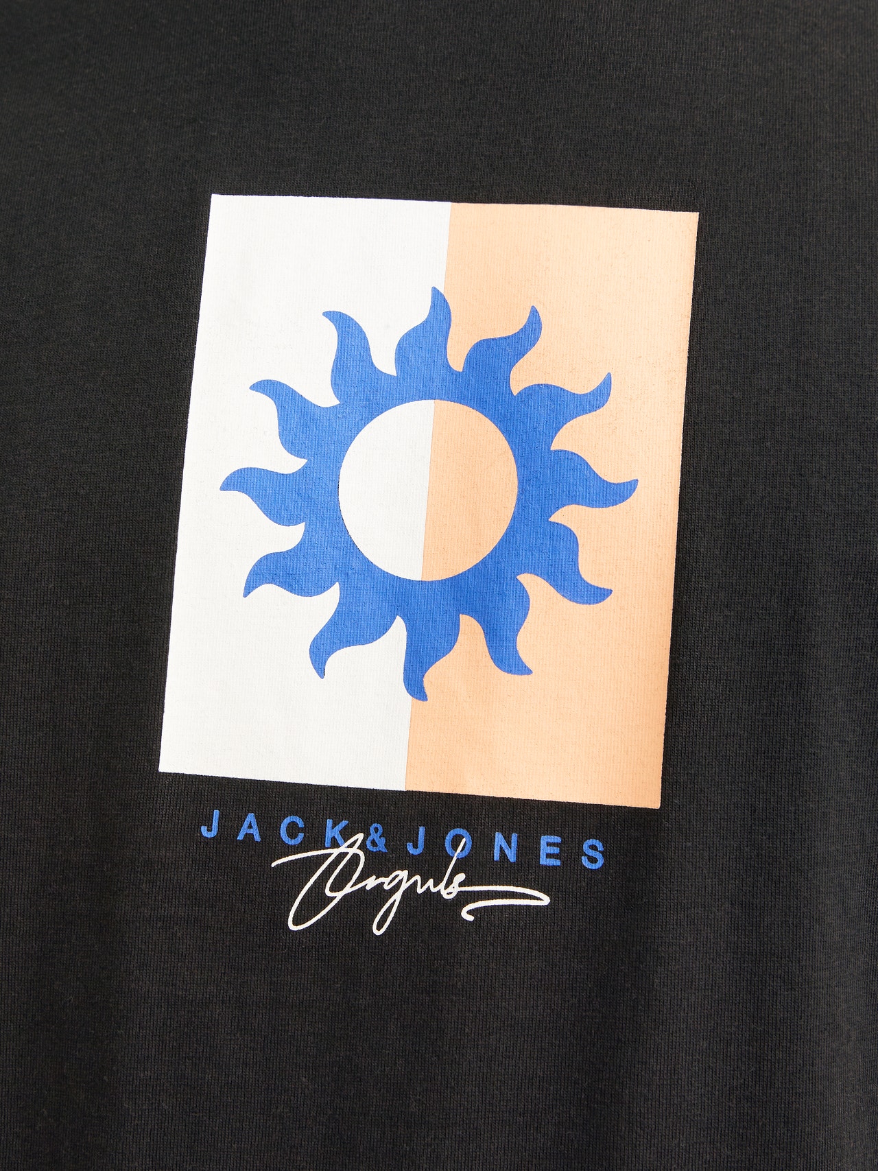 Jack & Jones T-shirt Estampar Decote Redondo -Black - 12255569