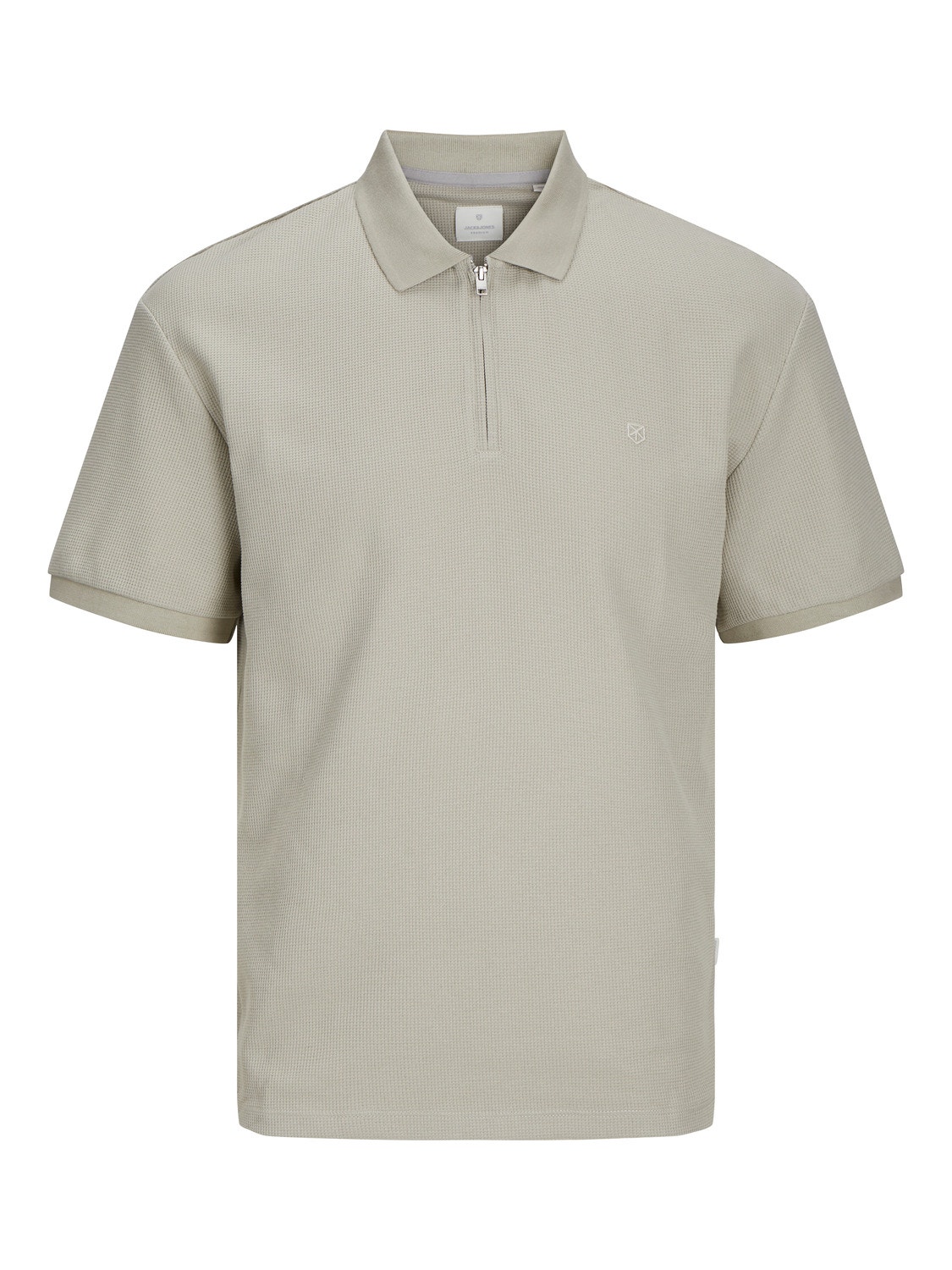 Jack & Jones Vienspalvis Polo kaklas Marškinėliai -Abbey Stone - 12255578