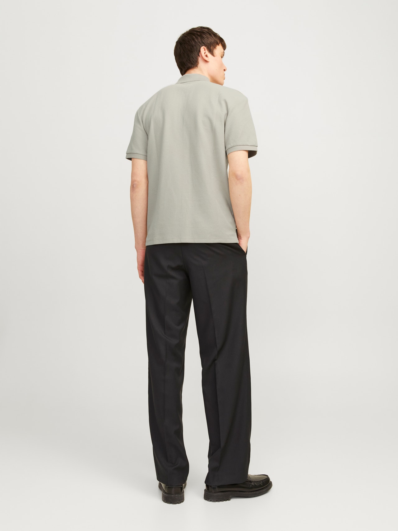 Jack & Jones Plain Polo T-shirt -Abbey Stone - 12255578