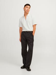 Jack & Jones Ühevärviline Polo T-särk -Cloud Dancer - 12255578