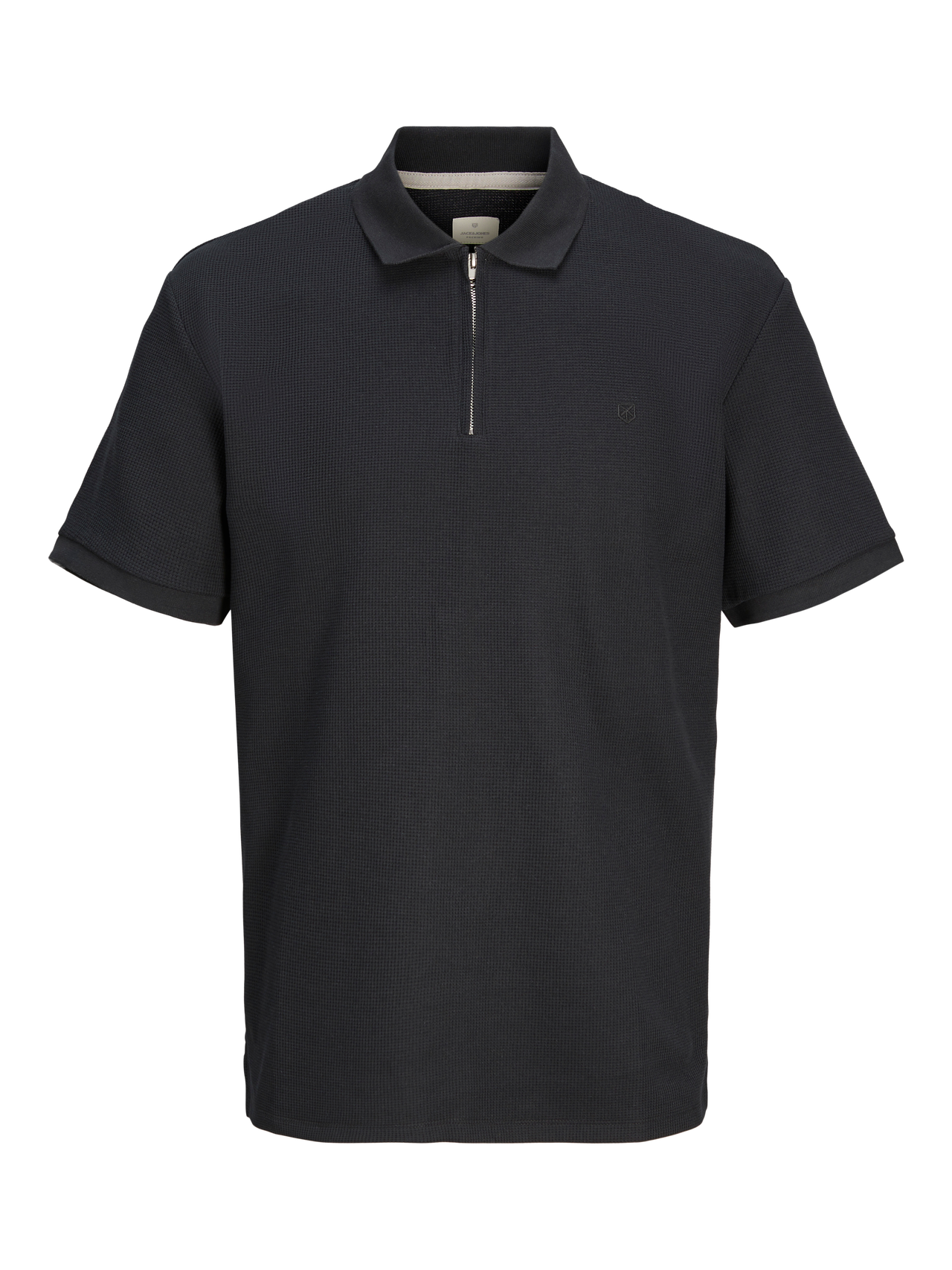 Jack & Jones Ensfarvet Polo T-shirt -Black Beauty - 12255578