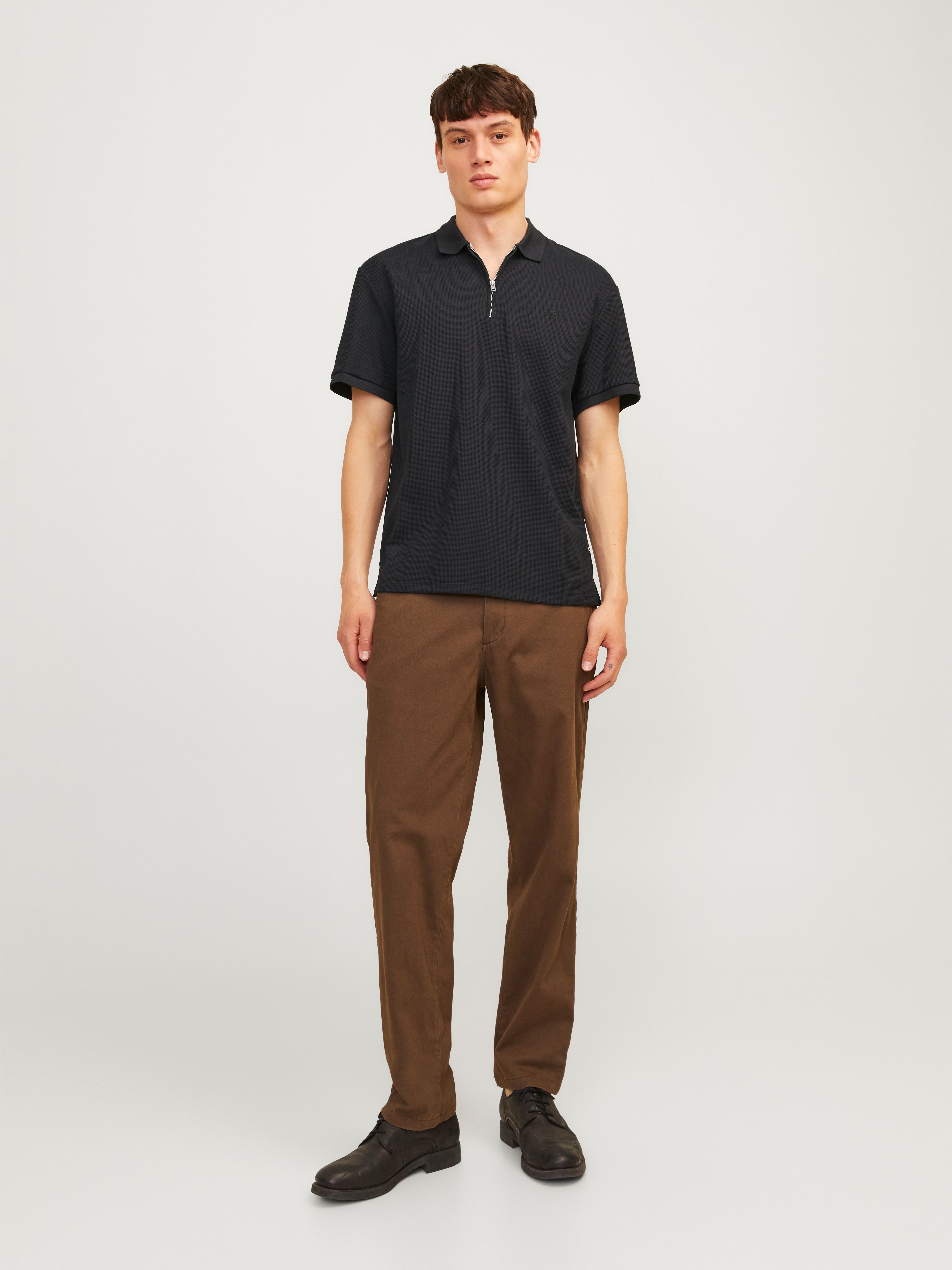 Jack & Jones Plain Polo Polo -Black Beauty - 12255578