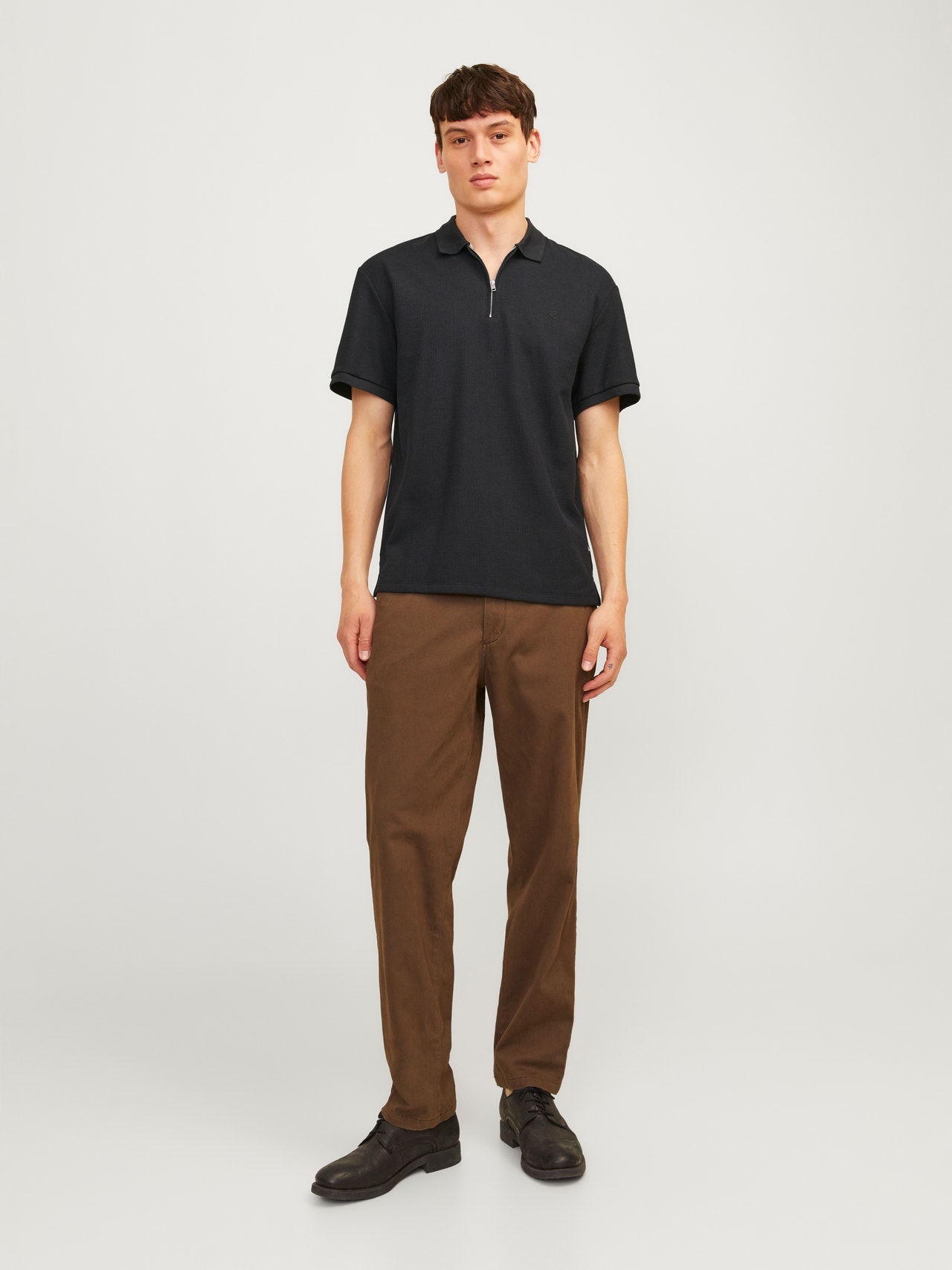 Jack & Jones Plain Polo Polo -Black Beauty - 12255578