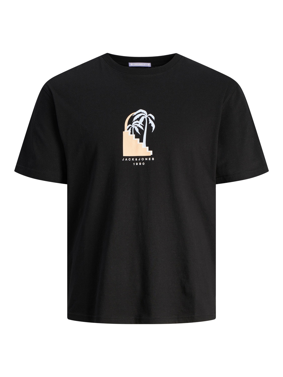 Jack & Jones Bedrukt Ronde hals T-shirt -Black - 12255579