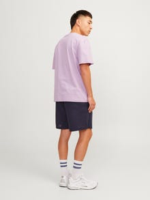 Jack & Jones Printed Crew neck T-shirt -Lavender Frost - 12255579