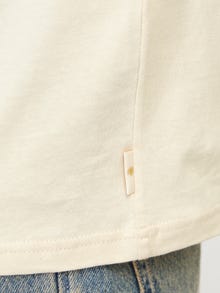 Jack & Jones Nyomott mintás Környak Trikó -Buttercream - 12255579