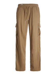 Jack & Jones Wide Fit Cargo trousers -Malt Ball - 12255603