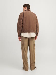 Jack & Jones Pantaloni cargo Wide Fit -Malt Ball - 12255603