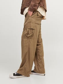 Jack & Jones Pantaloni cargo Wide Fit -Malt Ball - 12255603