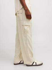 Jack & Jones Wide Fit „Cargo“ stiliaus kelnės -Summer Sand - 12255603