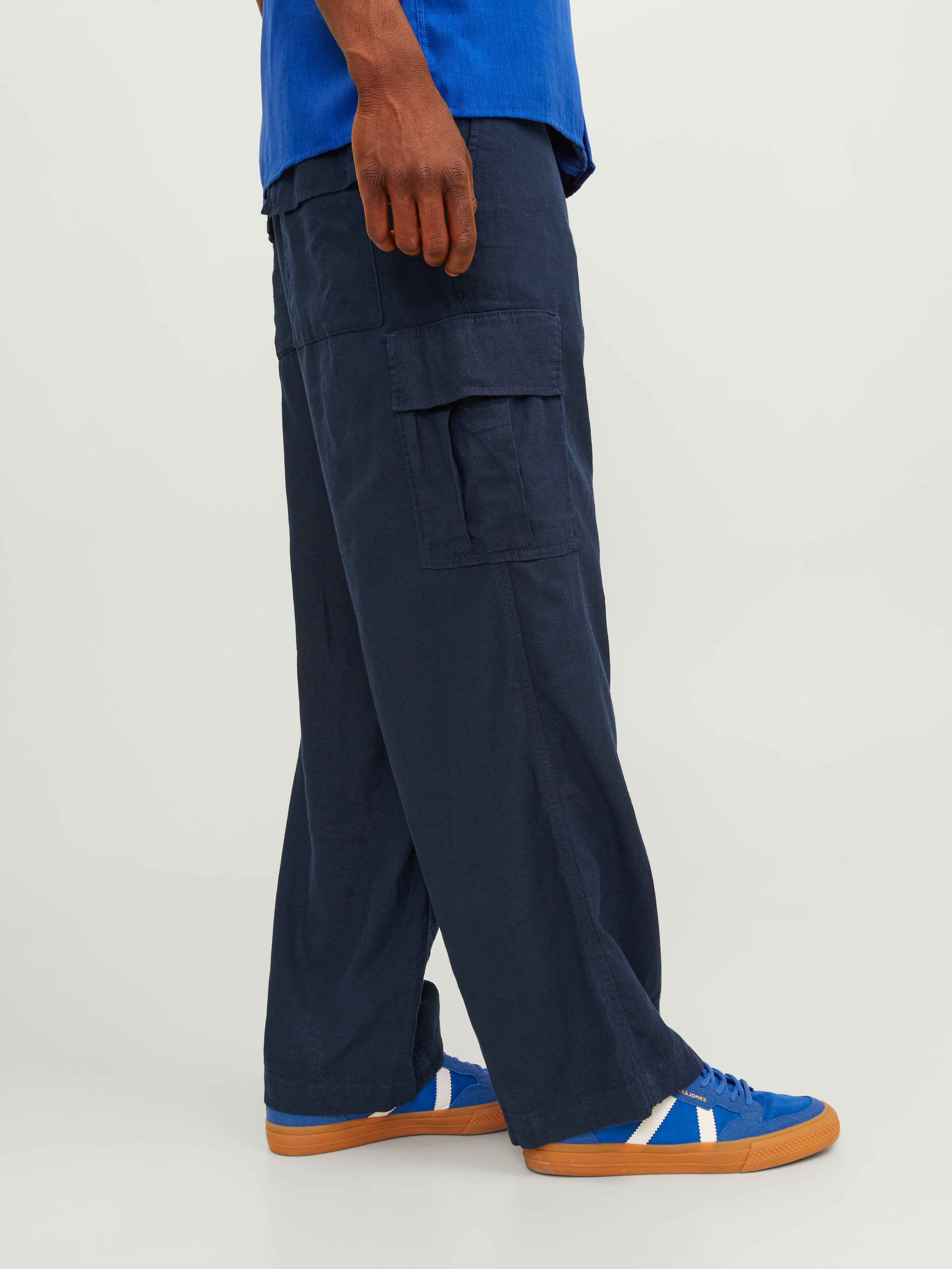 Cargo fashion pants dark blue